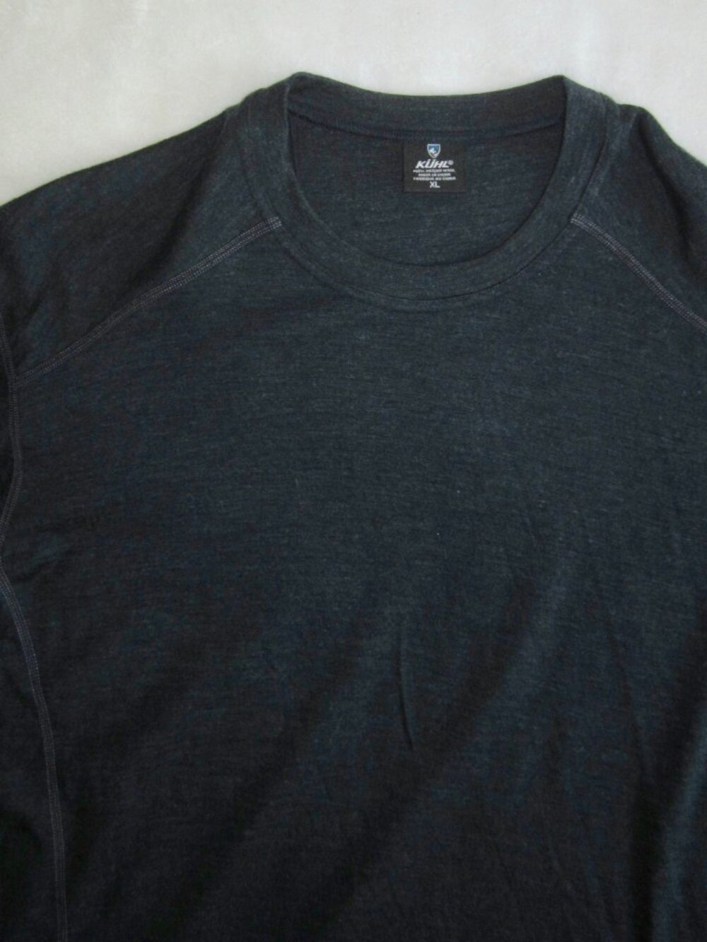 KUHL 100% Merino Wool Crewneck Long Sleeve Base Layer Shirt Men's Large - Picture 3 of 9